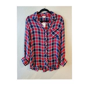 Sim & Sam plaid long sleeve shirt.